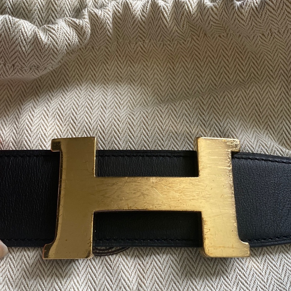 Hermes Constance reversible belt